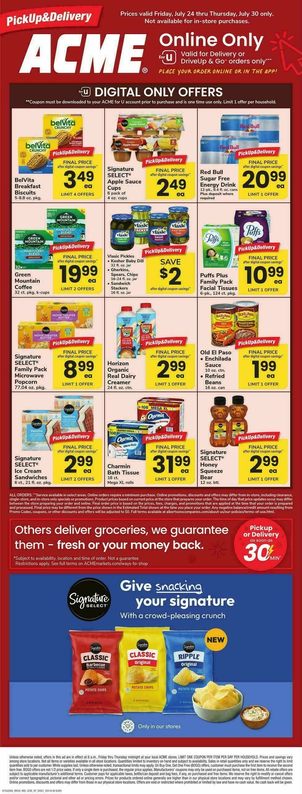 ACME Markets Bonus Online Savings Weekly Ad from July 24