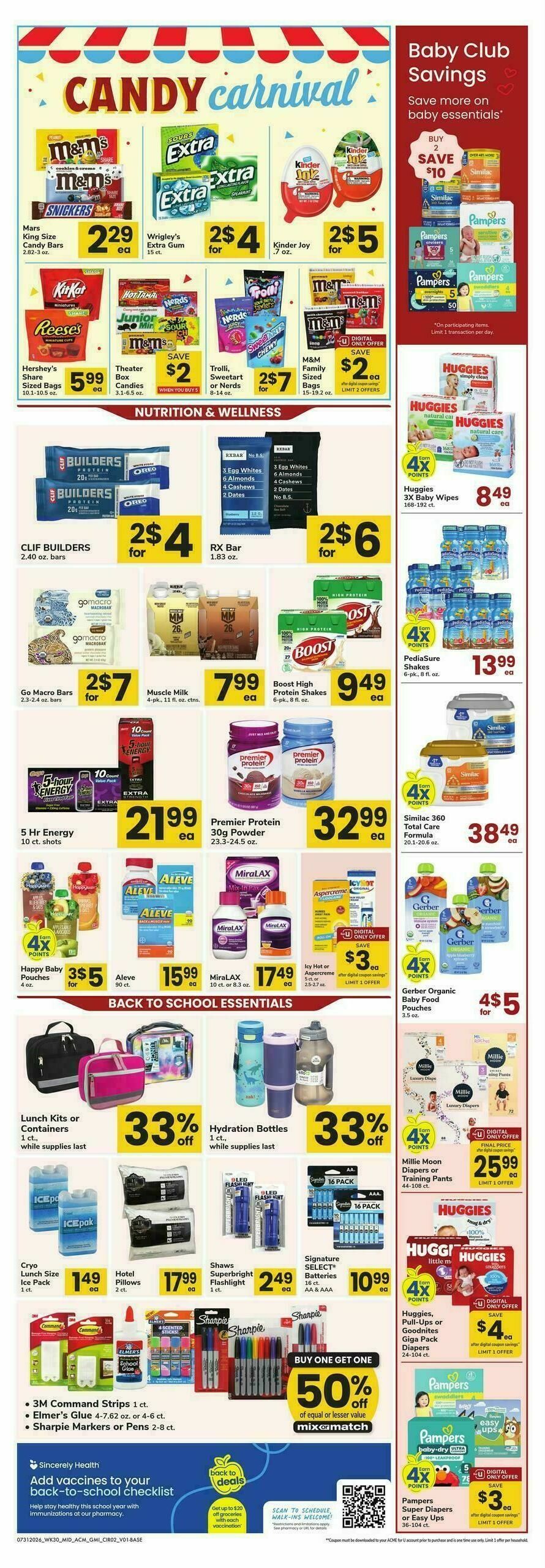 ACME Markets Health, Home & Beauty Weekly Ad from July 31