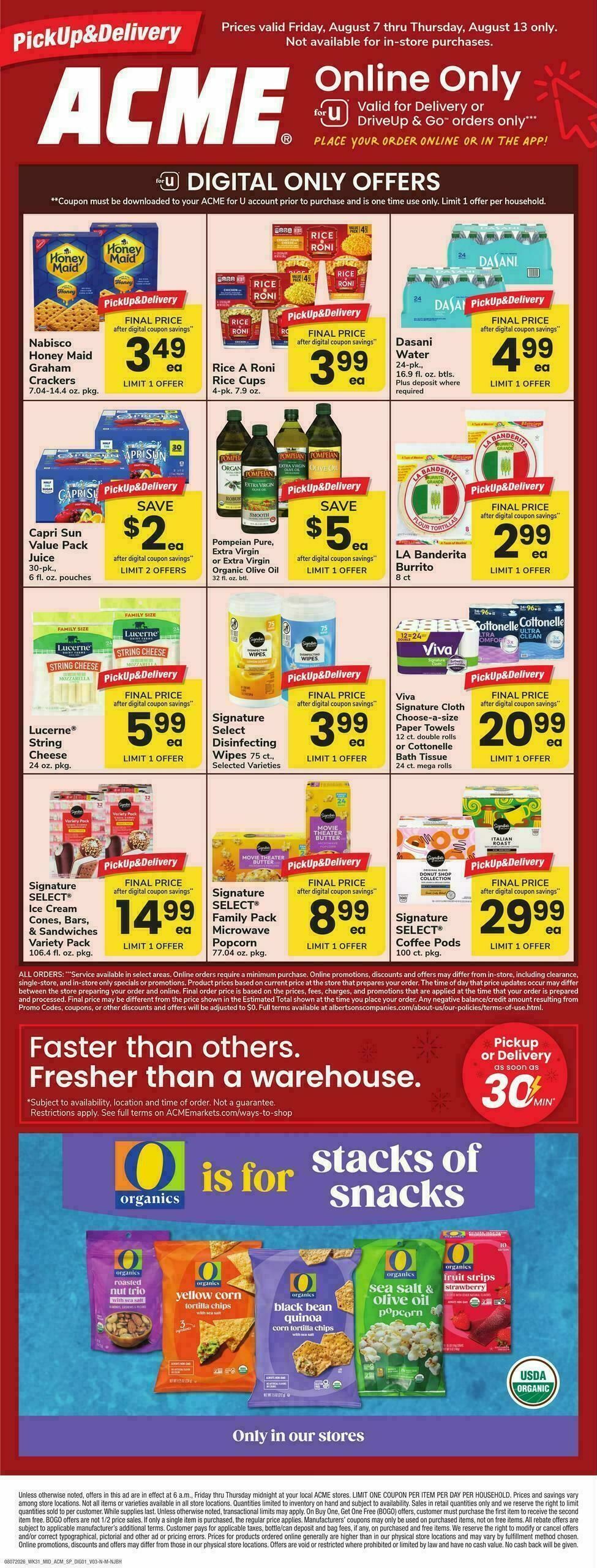 ACME Markets Bonus Online Savings Weekly Ad from August 7