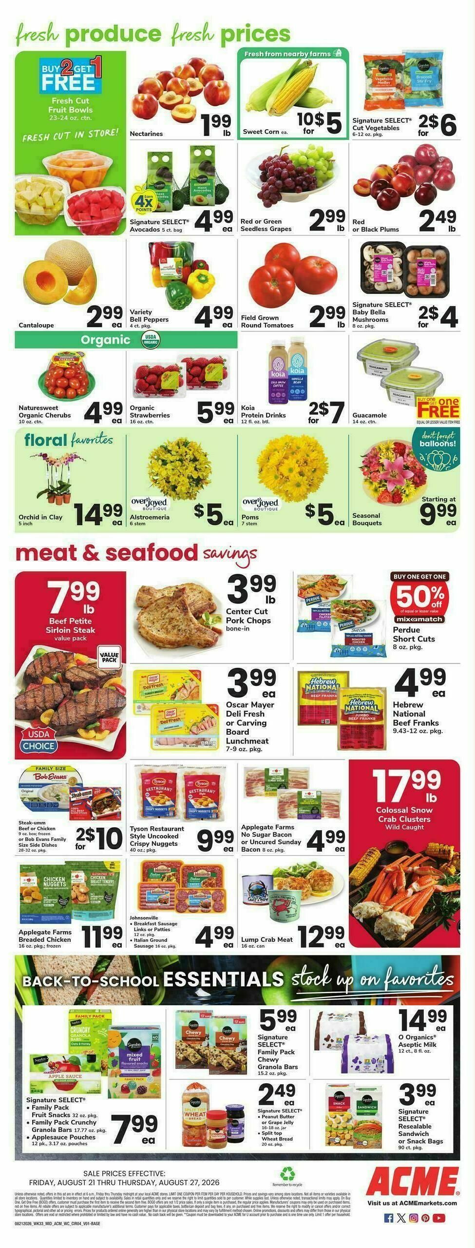ACME Markets Weekly Ad from August 21