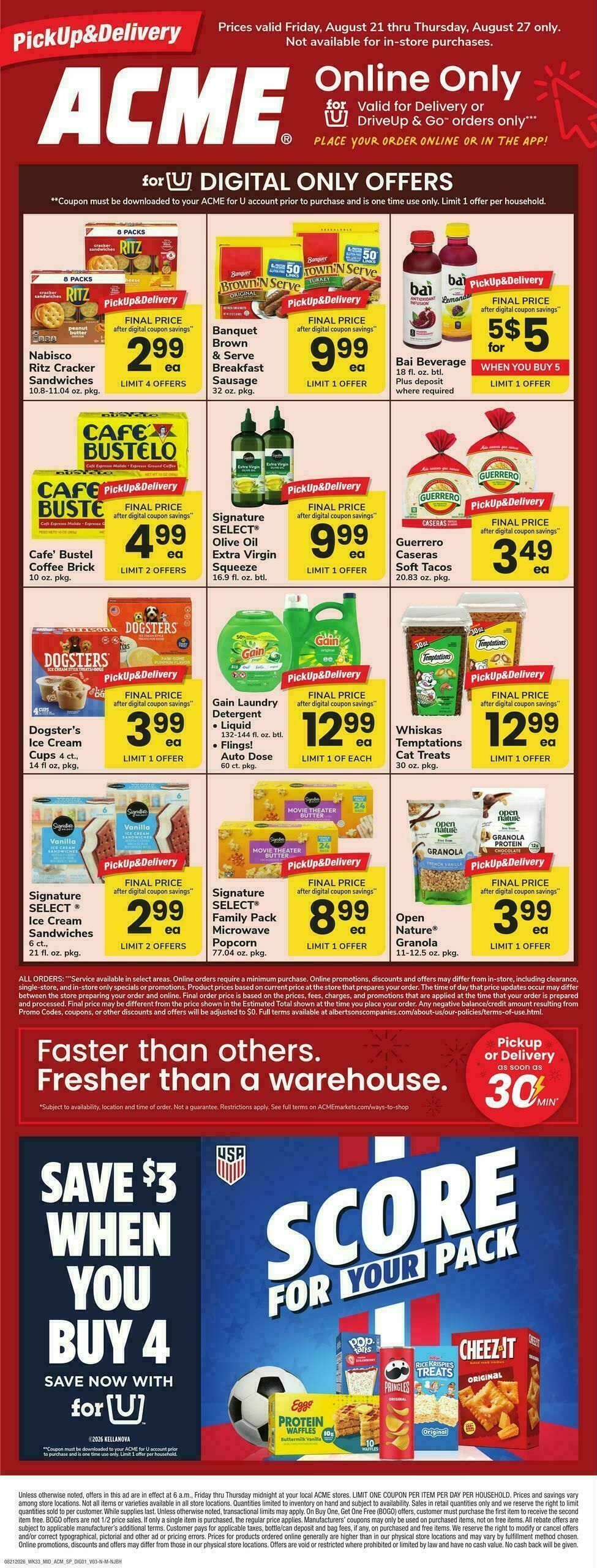 ACME Markets Bonus Online Savings Weekly Ad from August 21