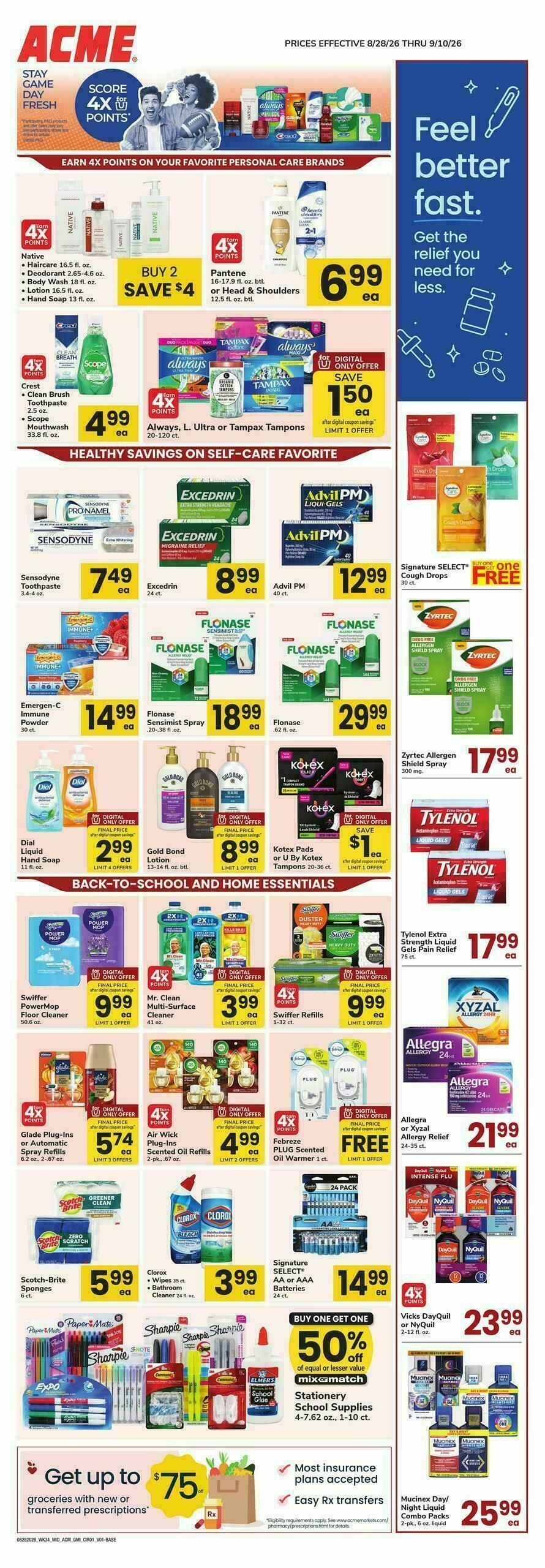 ACME Markets Health, Home & Beauty Weekly Ad from August 28
