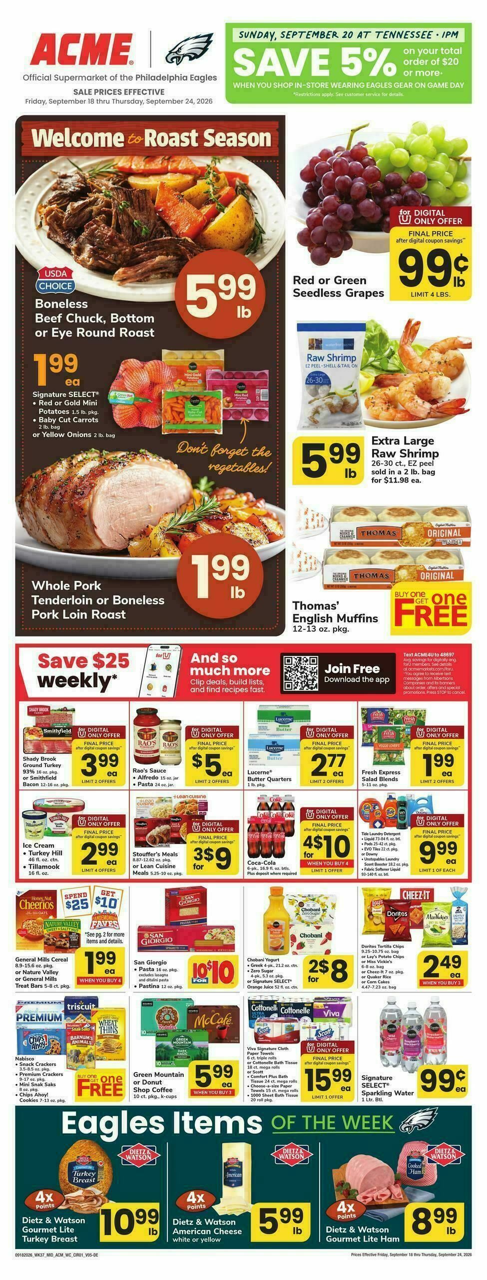ACME Markets Weekly Ad from September 18