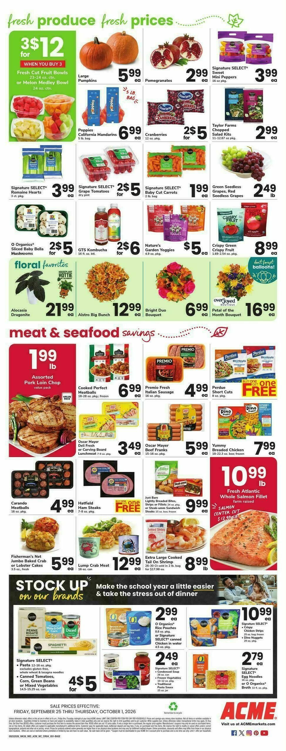ACME Markets Weekly Ad from September 25