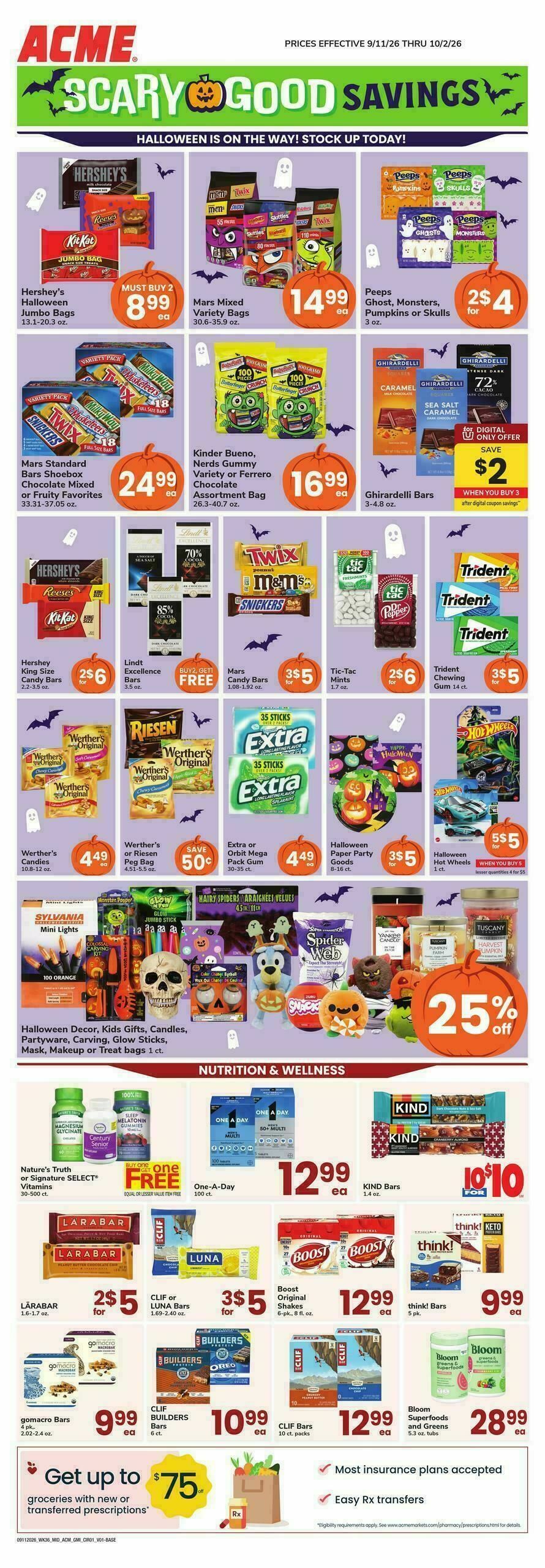 ACME Markets Health, Home & Beauty Weekly Ad from September 11