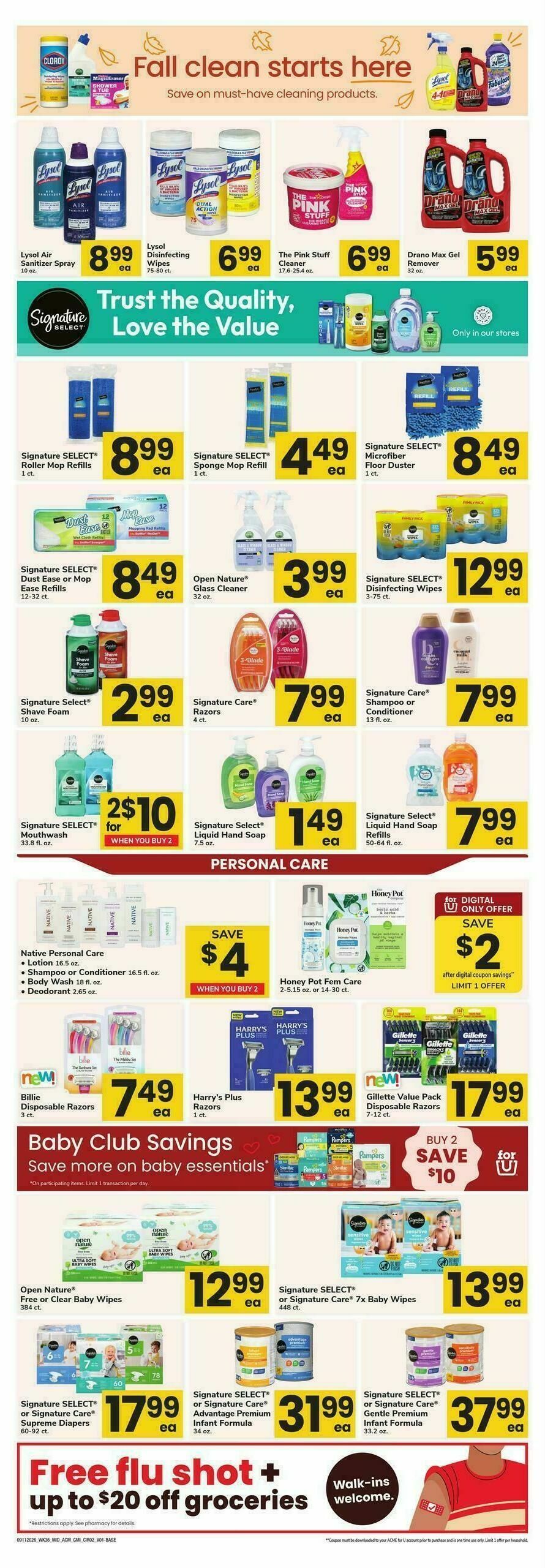 ACME Markets Health, Home & Beauty Weekly Ad from September 11