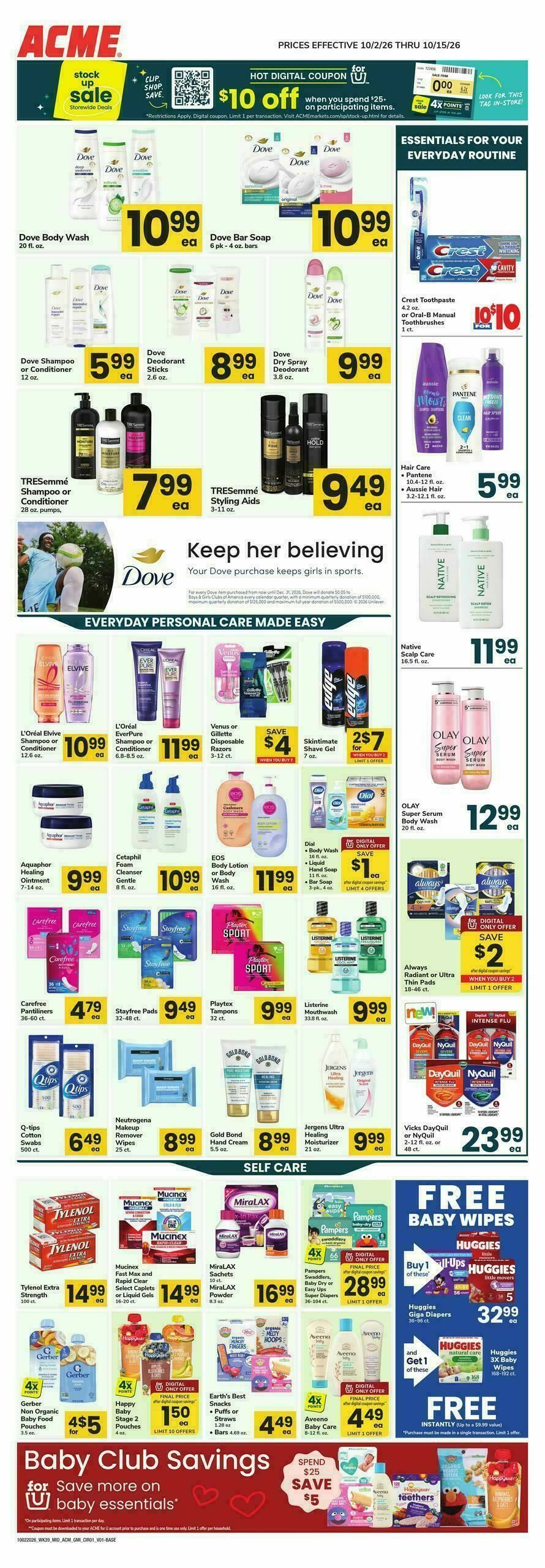 ACME Markets Health, Home & Beauty Weekly Ad from October 2