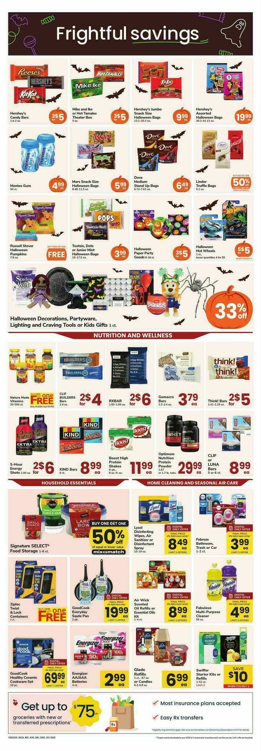 ACME Markets Health, Home & Beauty Weekly Ad from October 2