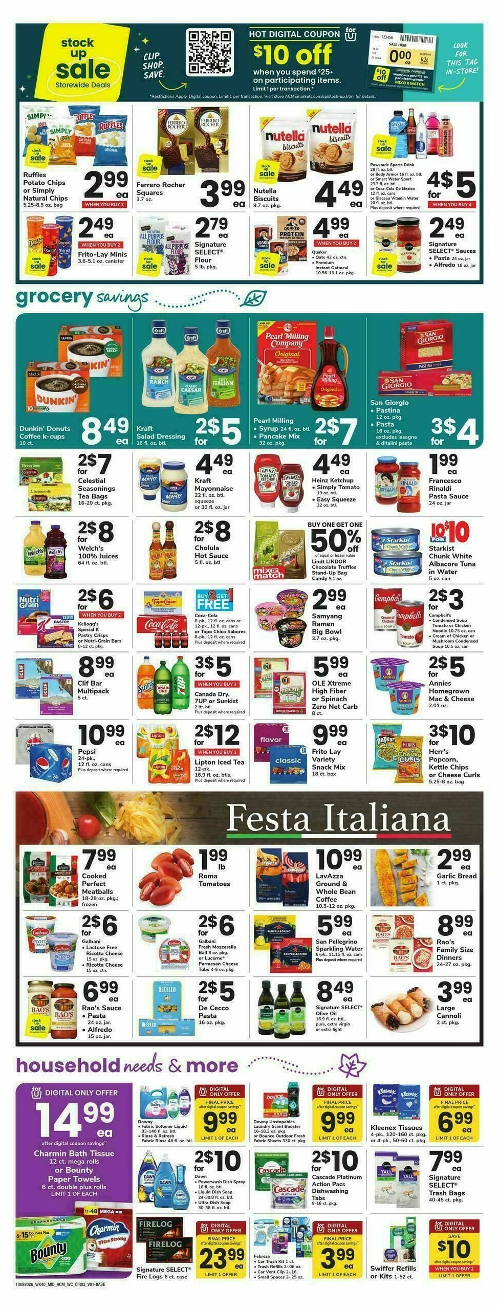 ACME Markets Weekly Ad from October 9