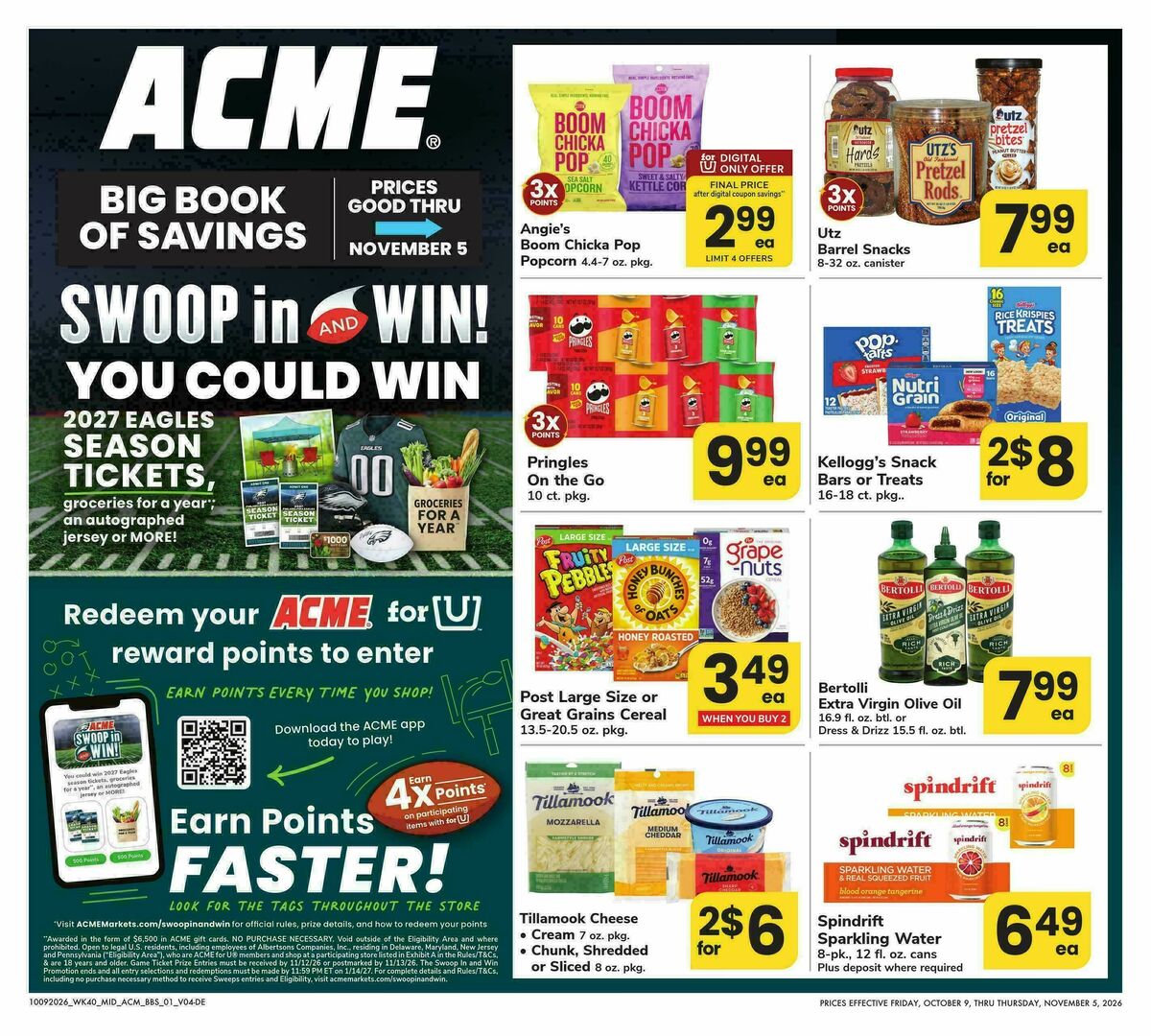 ACME Markets Big Book of Savings Weekly Ad from October 9