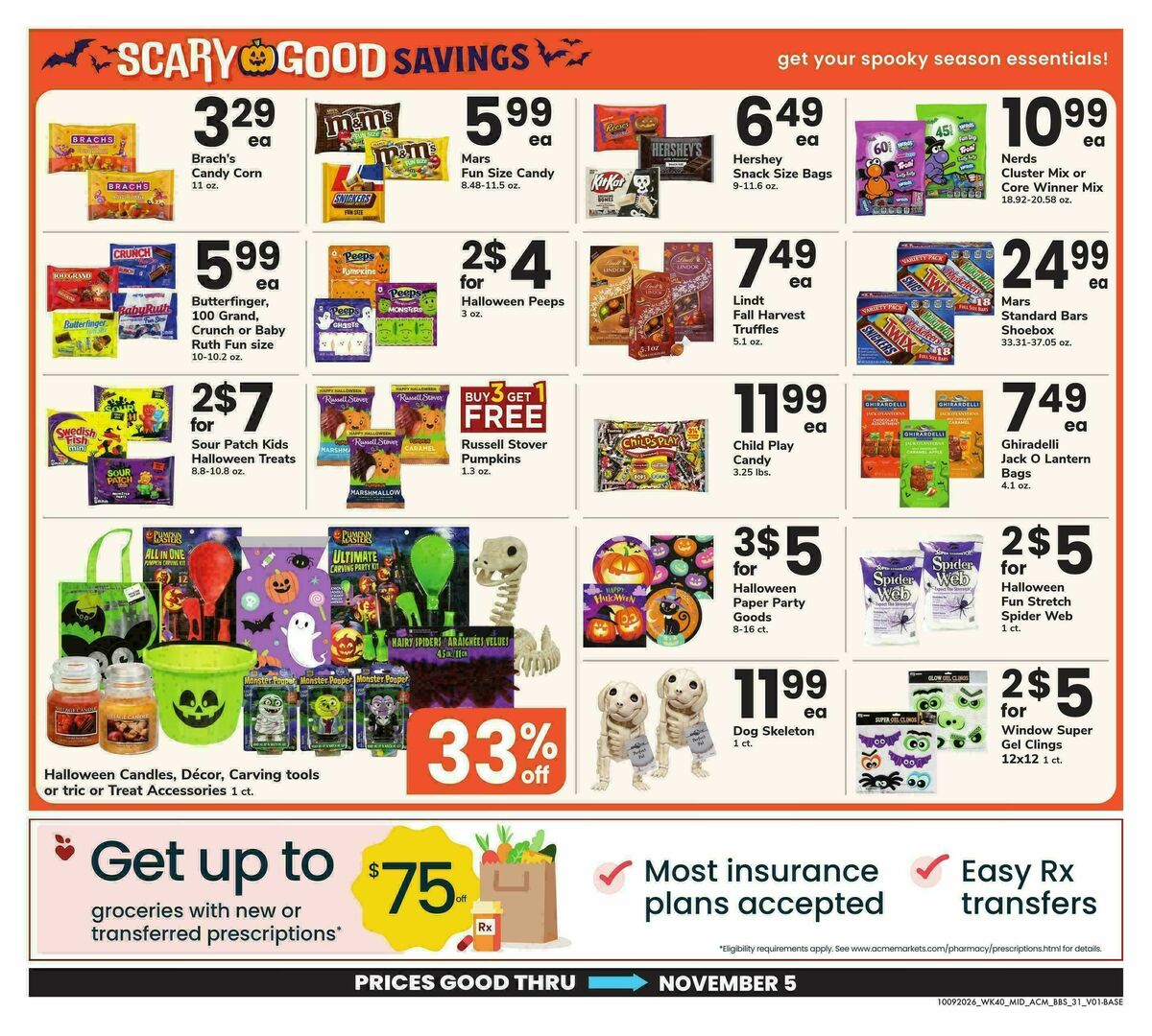 ACME Markets Big Book of Savings Weekly Ad from October 9
