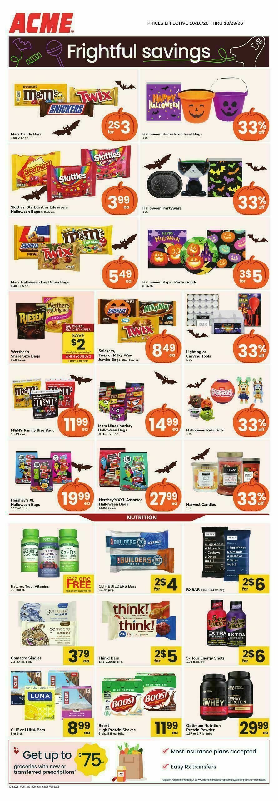 ACME Markets Health, Home & Beauty Weekly Ad from October 16
