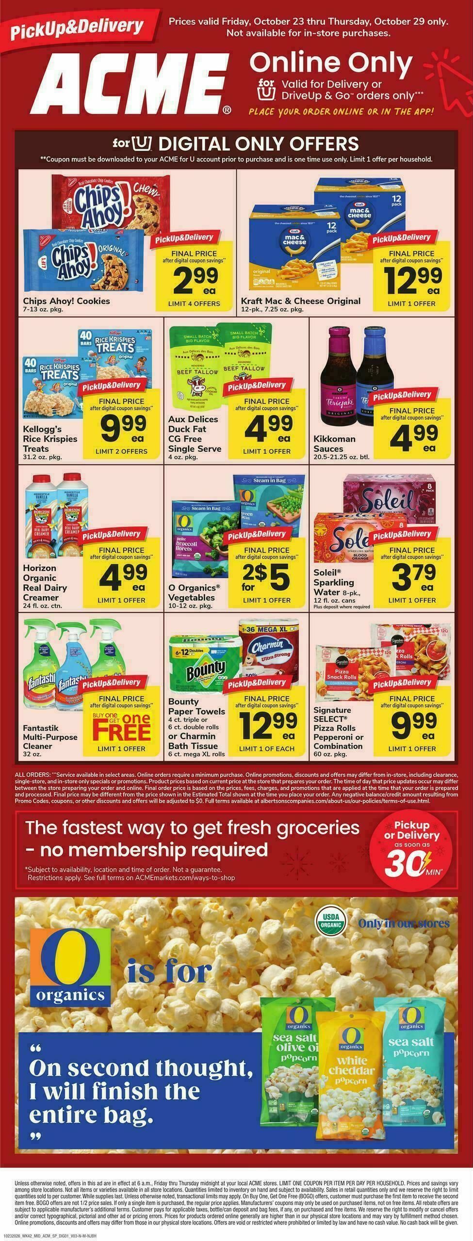 ACME Markets Bonus Online Savings Weekly Ad from October 23