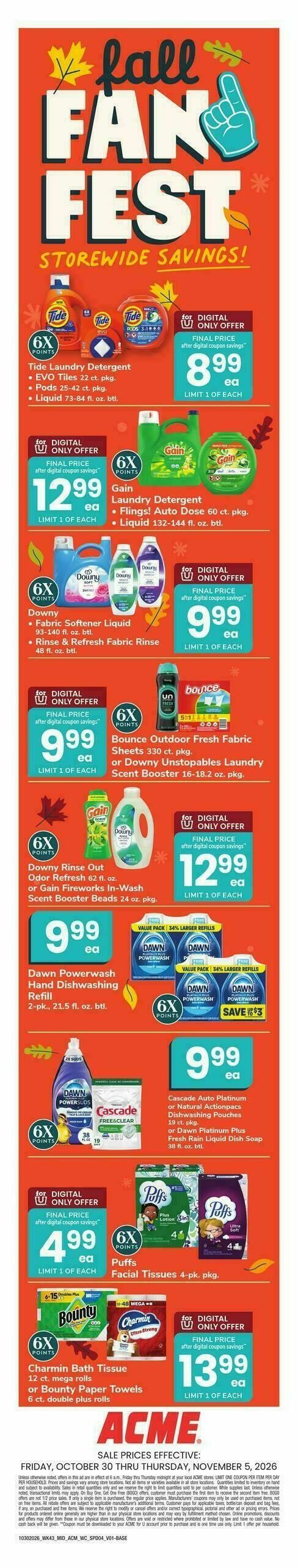 ACME Markets Weekly Ad from October 30