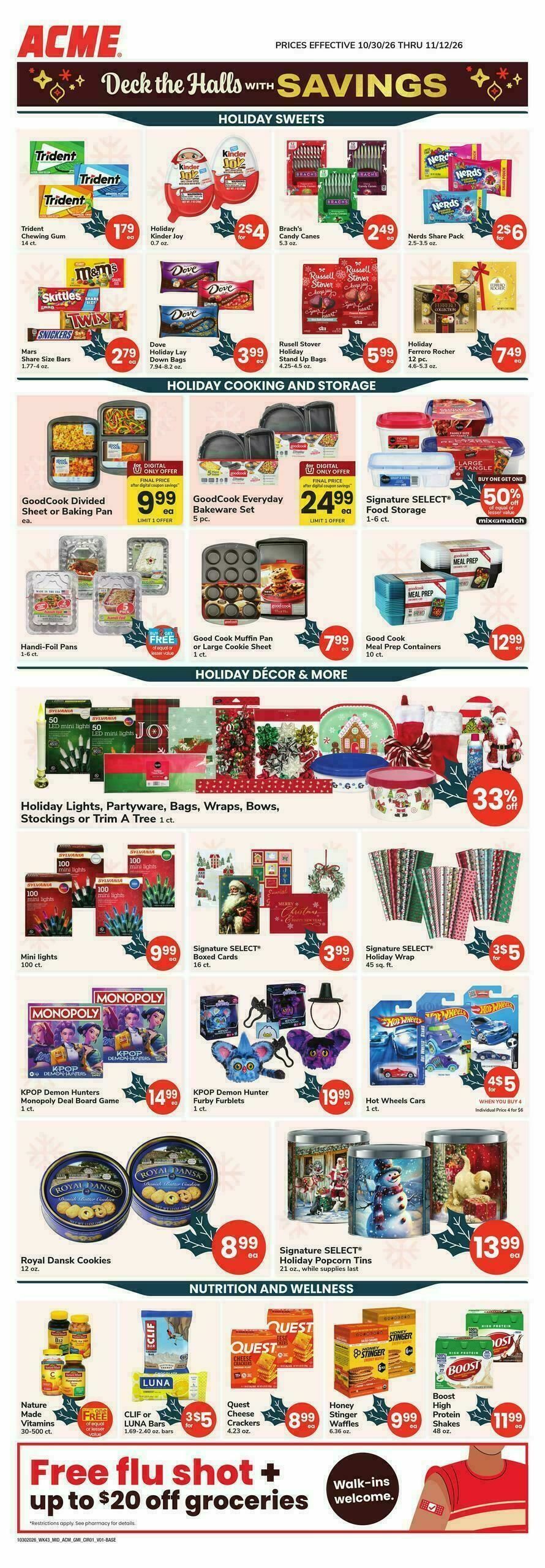 ACME Markets Health, Home & Beauty Weekly Ad from October 30