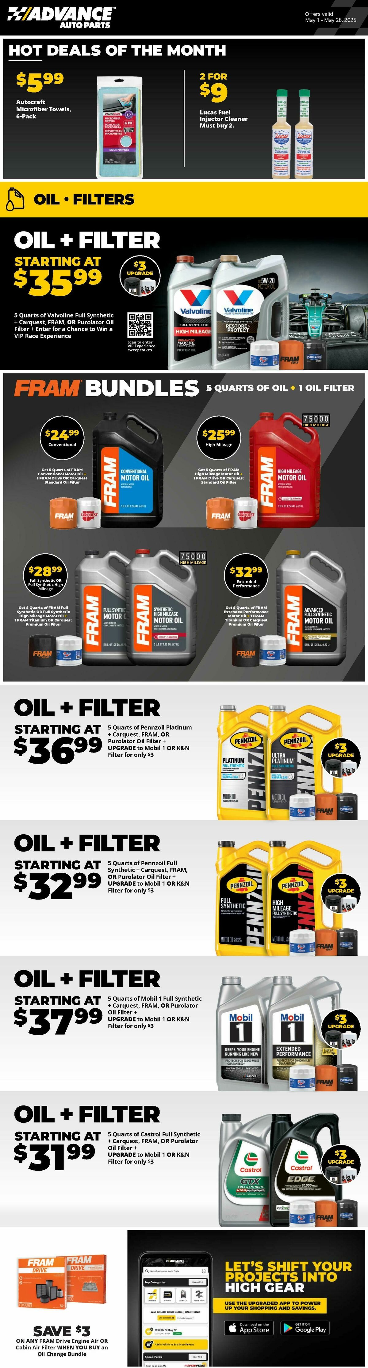 Advance Auto Parts Weekly Ad from May 1