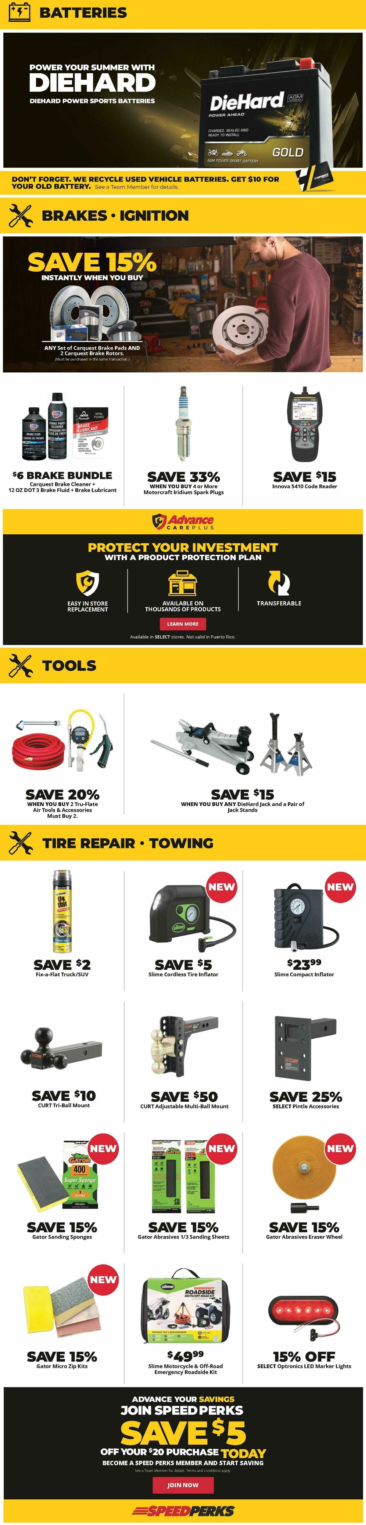 Advance Auto Parts Weekly Ad from May 1