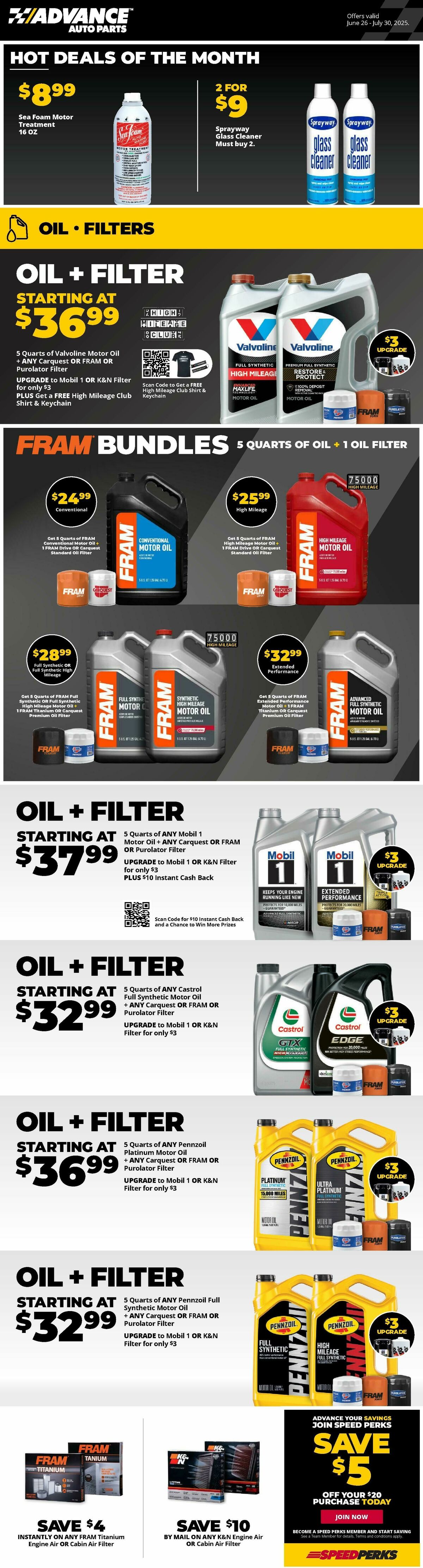 Advance Auto Parts Weekly Ad from June 26