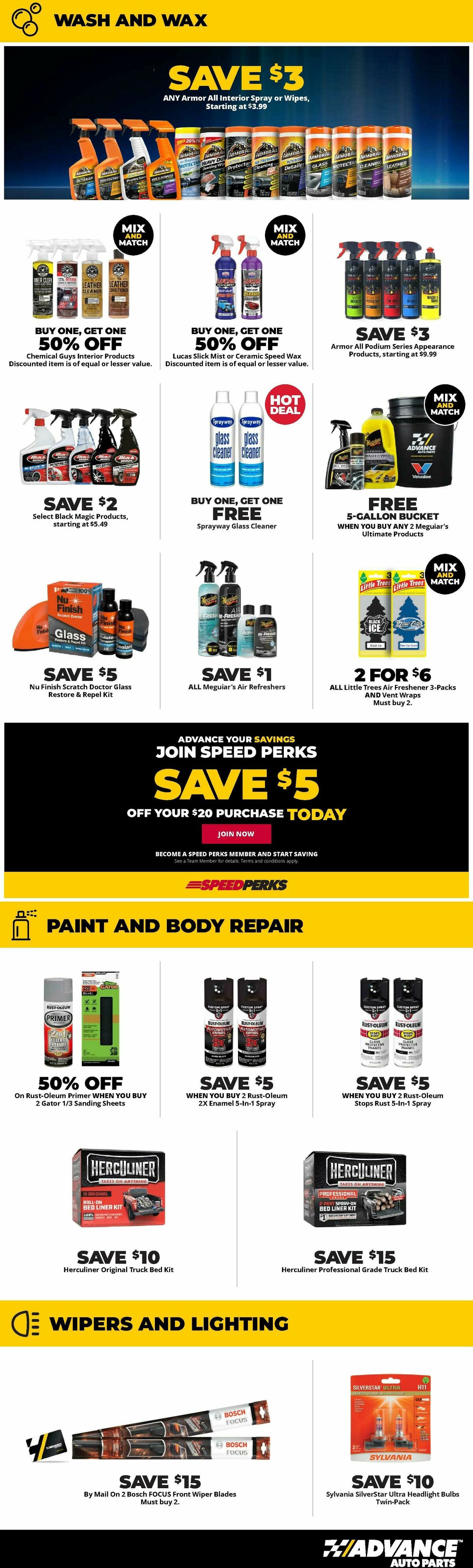 Advance Auto Parts Weekly Ad from August 28