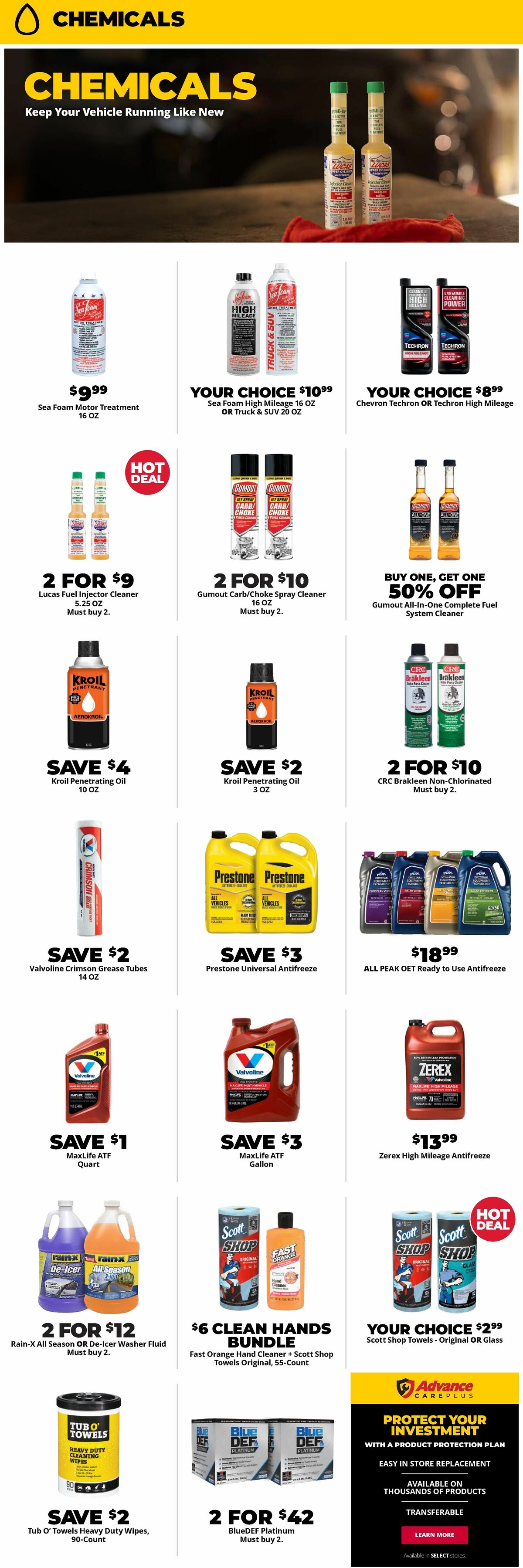 Advance Auto Parts Weekly Ad from October 30