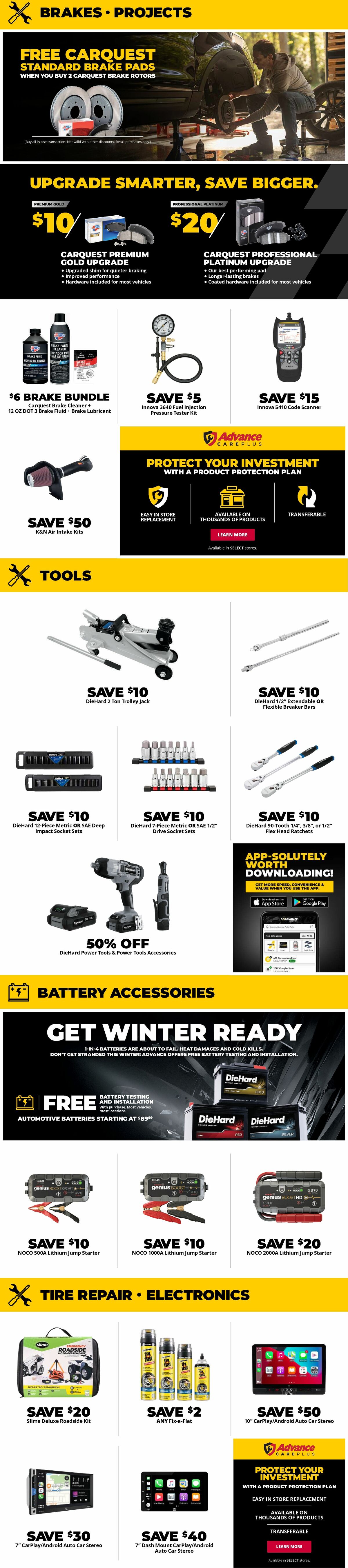 Advance Auto Parts Weekly Ad from October 30
