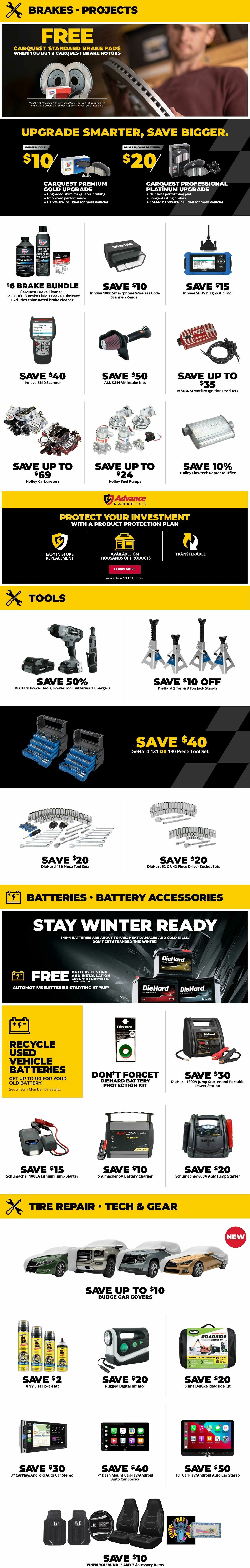 Advance Auto Parts Weekly Ad from November 27