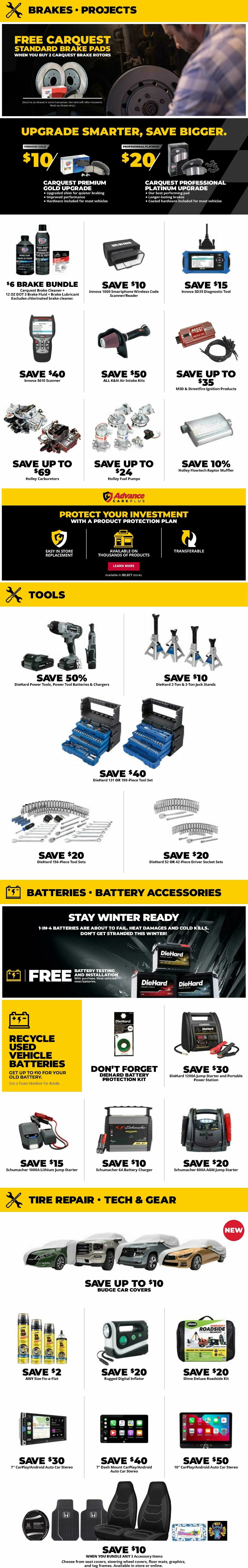 Advance Auto Parts Weekly Ad from January 4