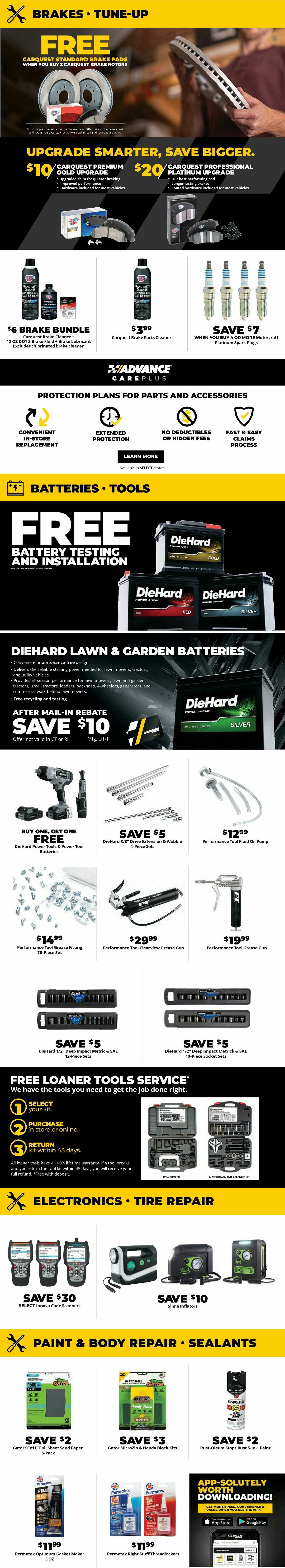 Advance Auto Parts Weekly Ad from March 29