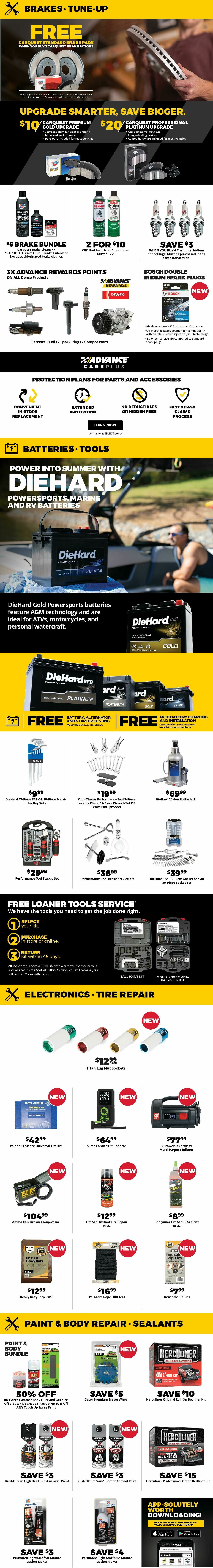 Advance Auto Parts Weekly Ad from April 26