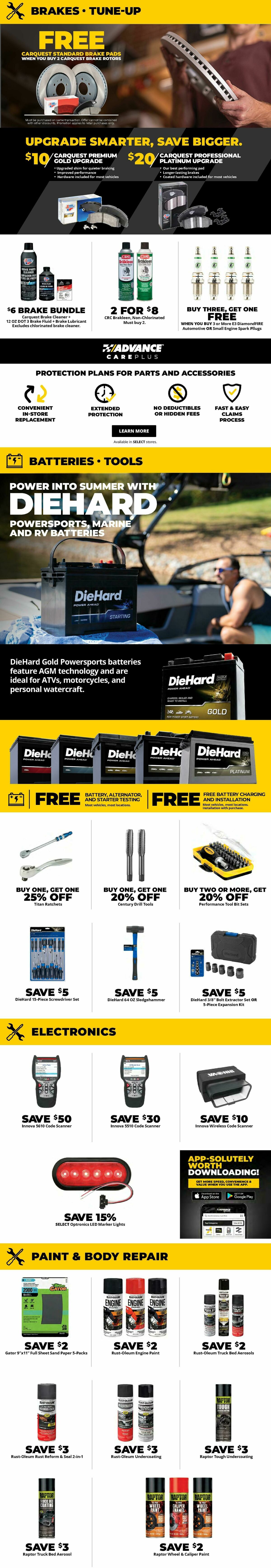 Advance Auto Parts Weekly Ad from May 24