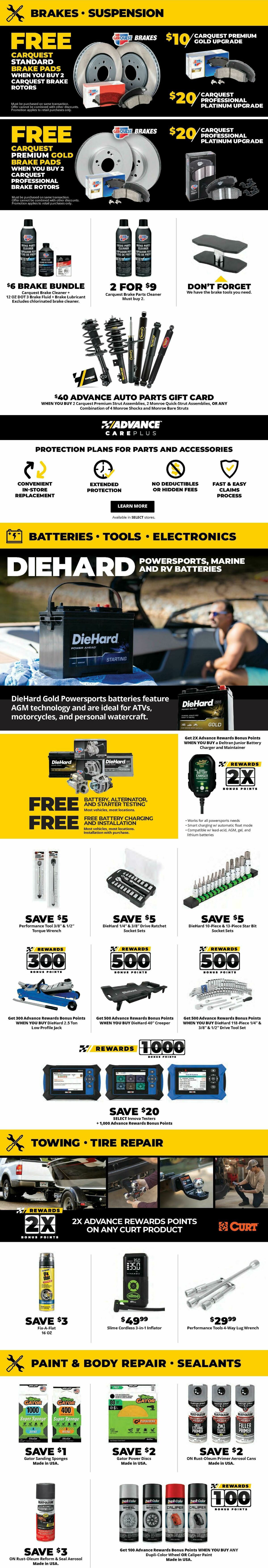 Advance Auto Parts Weekly Ad from July 19