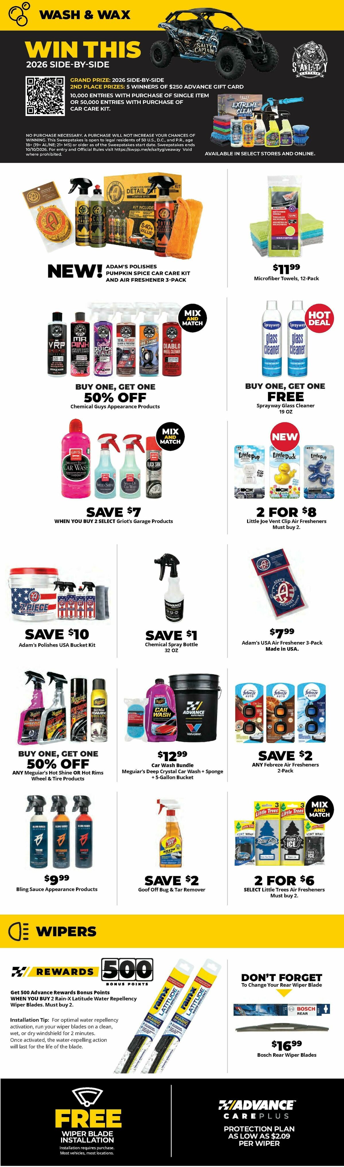 Advance Auto Parts Weekly Ad from August 16