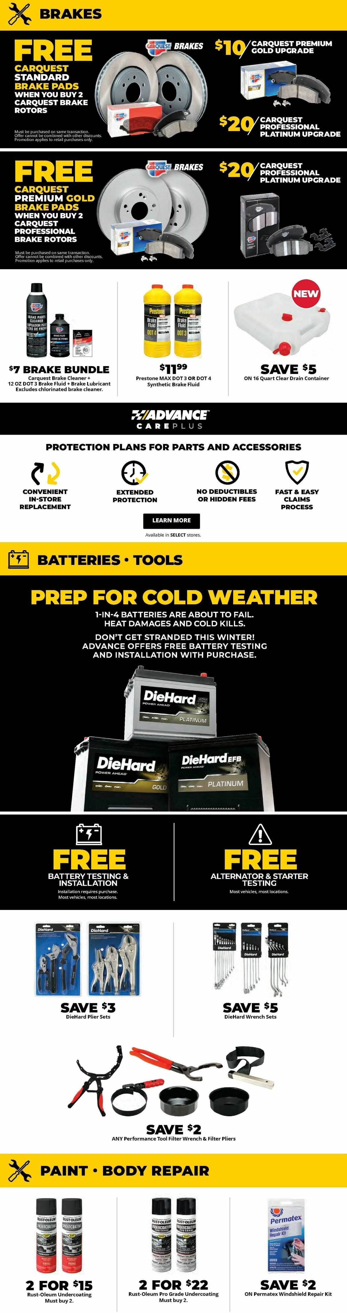 Advance Auto Parts Weekly Ad from October 11