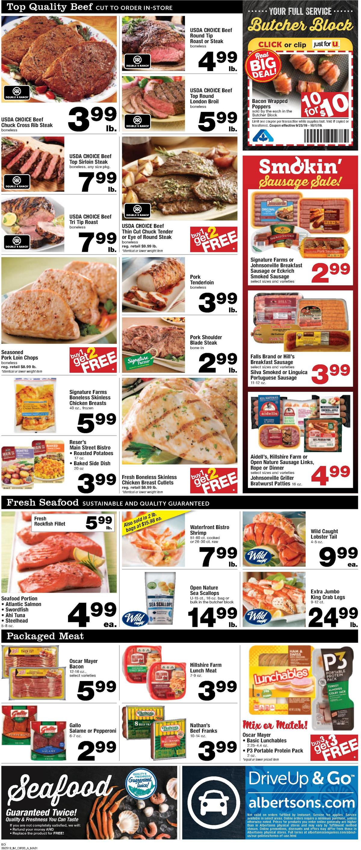 Albertsons Weekly Ad from September 25