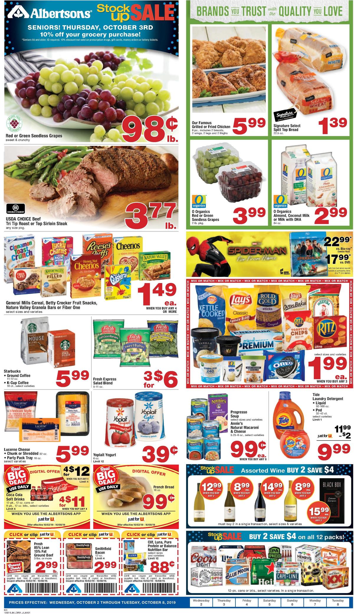 Albertsons Weekly Ad from October 2