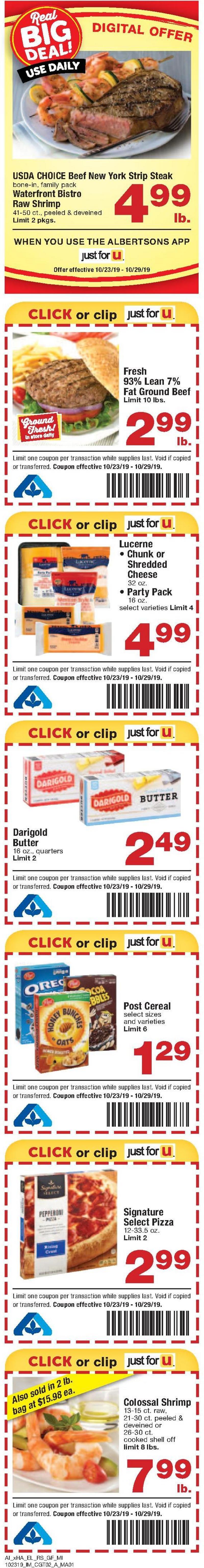 Albertsons Weekly Ad from October 23