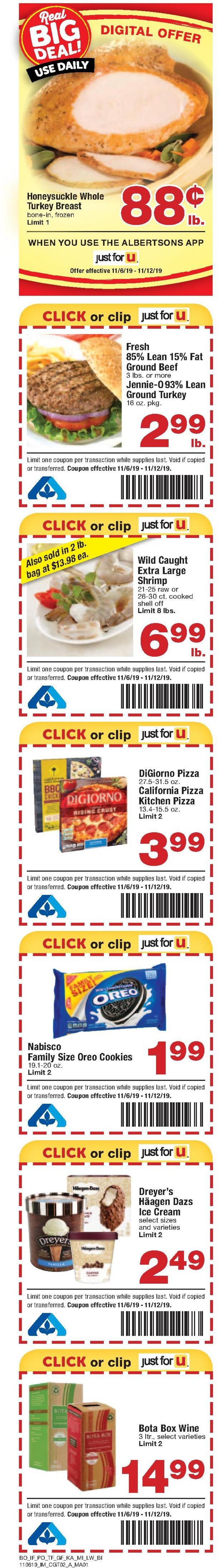 Albertsons Weekly Ad from November 6