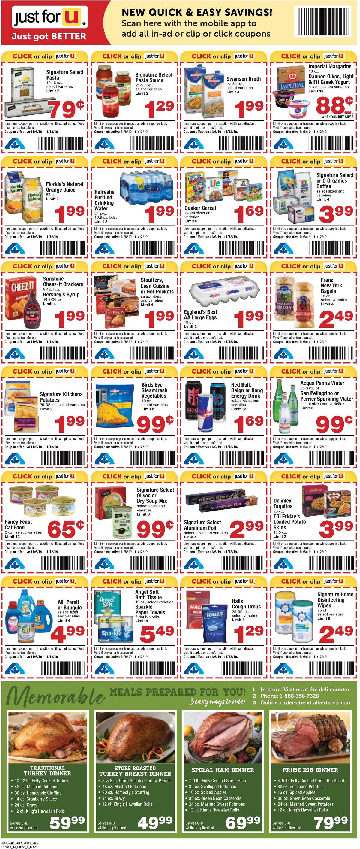 Albertsons Weekly Ad from November 6