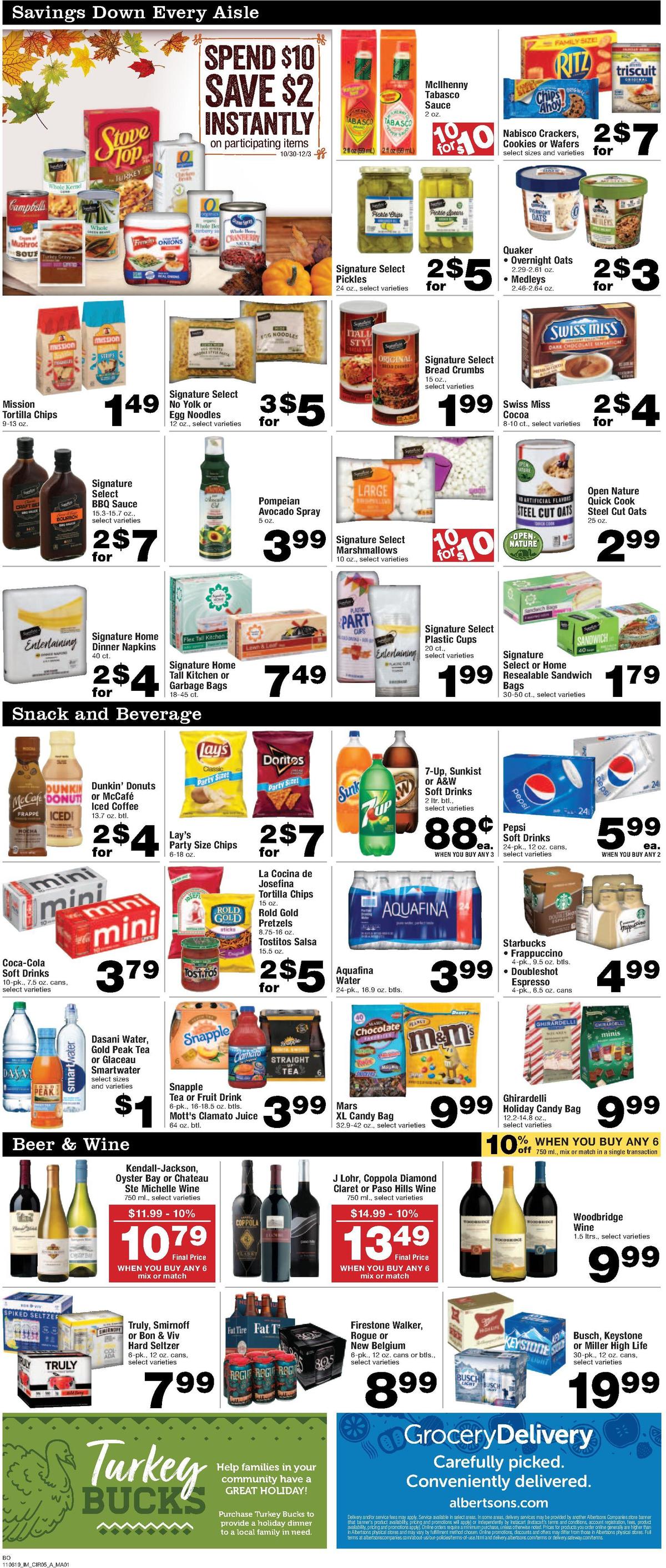 Albertsons Weekly Ad from November 6