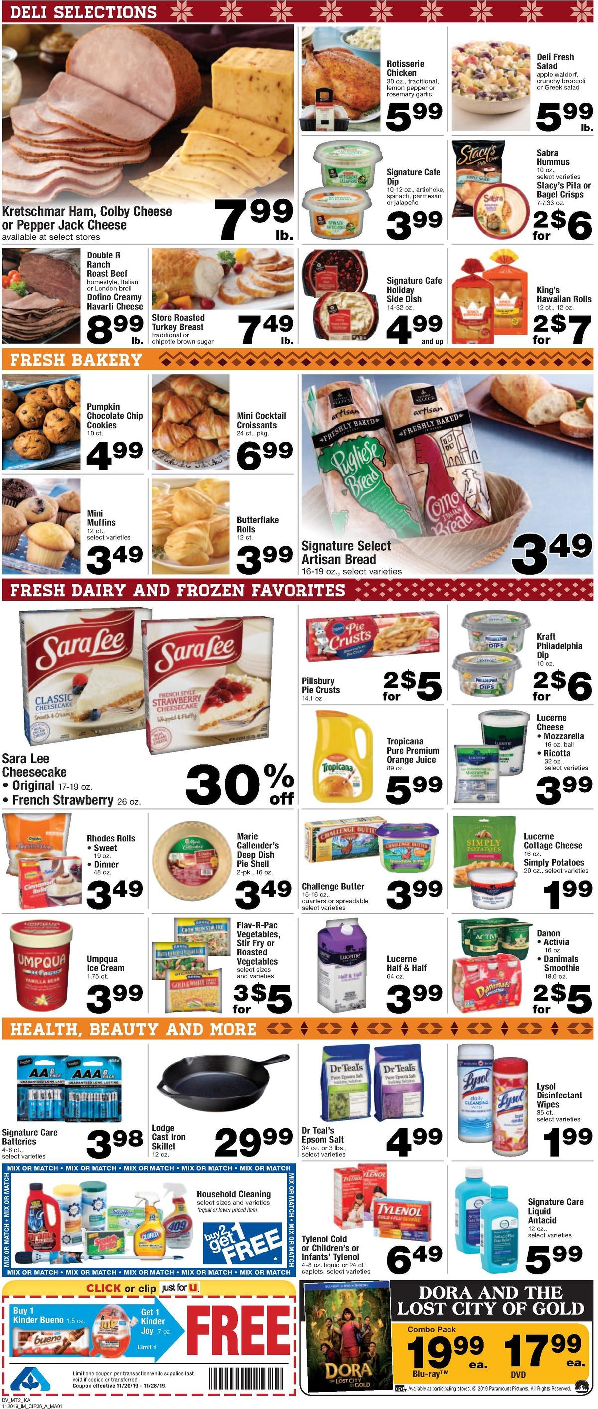 Albertsons Weekly Ad from November 20