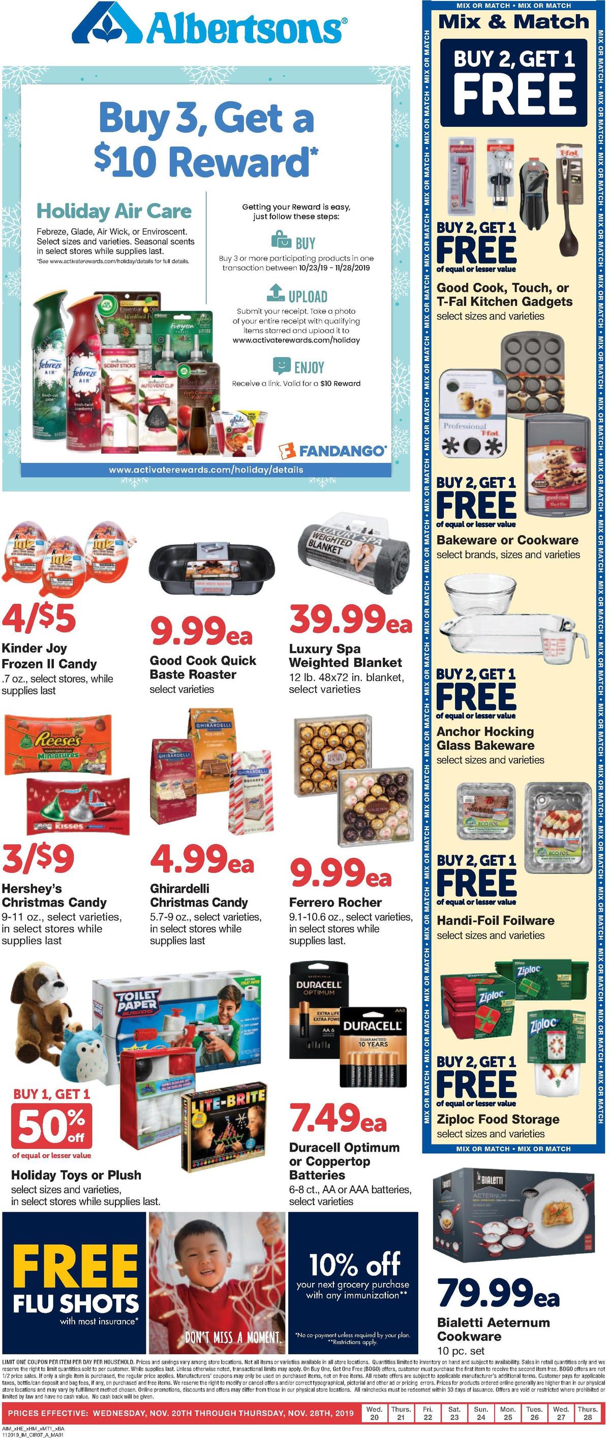 Albertsons Weekly Ad from November 20