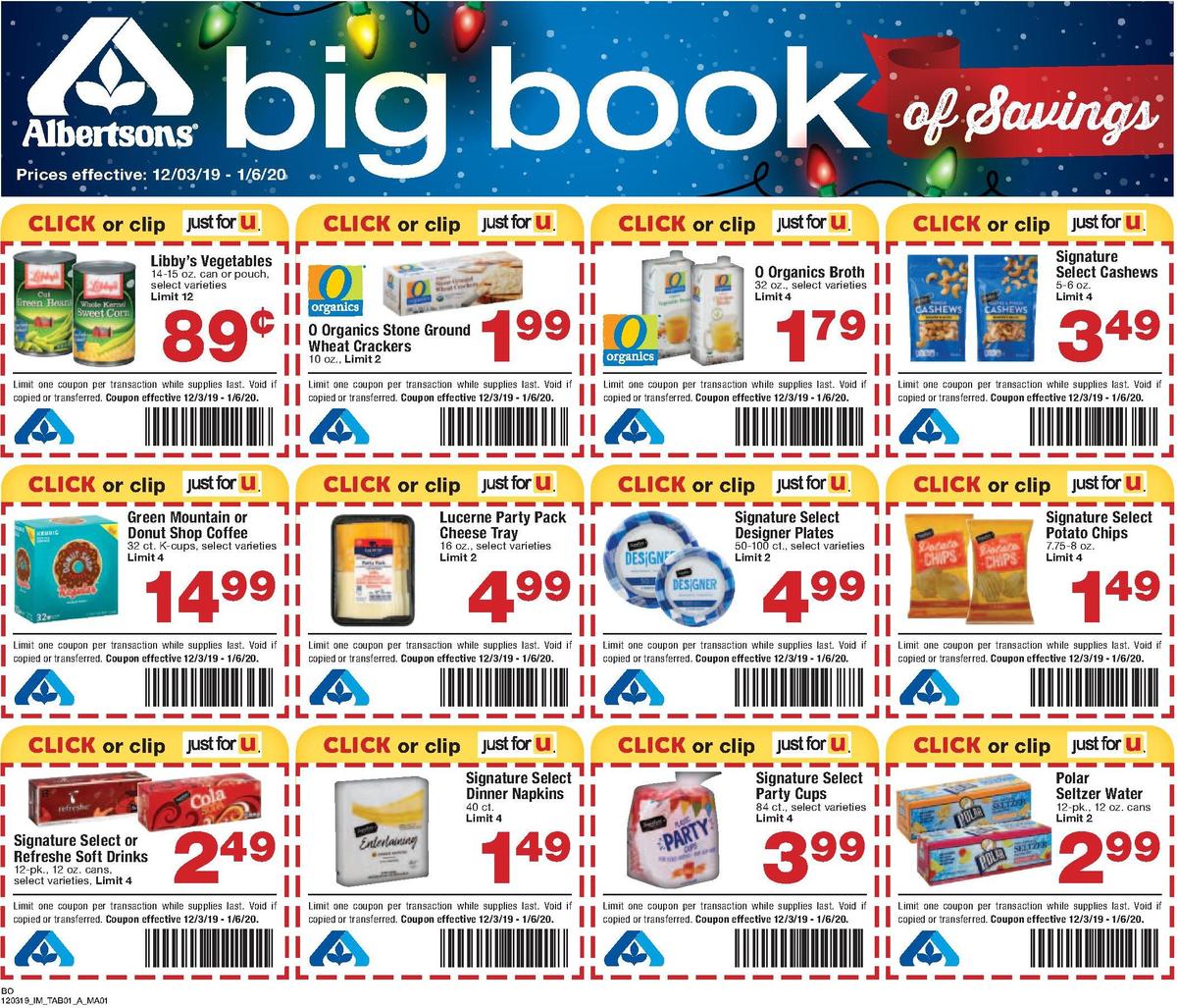 Albertsons Magazine Weekly Ad from December 3