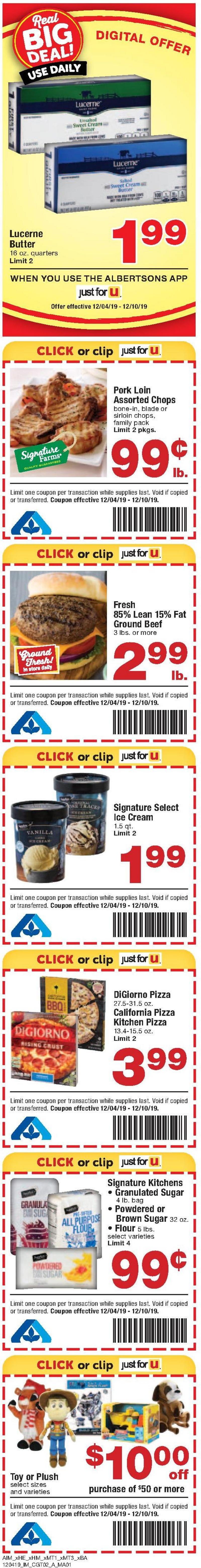 Albertsons Weekly Ad from December 4
