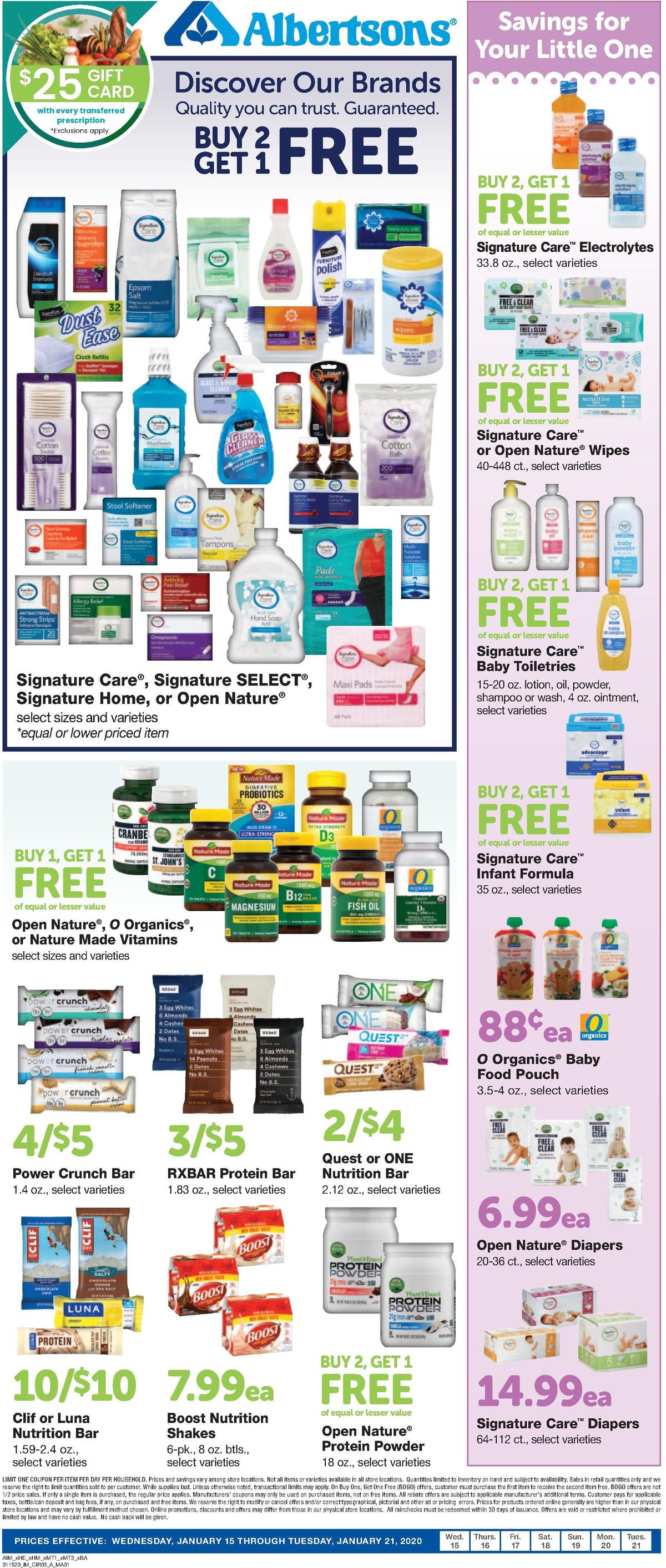 Albertsons Weekly Ad from January 15