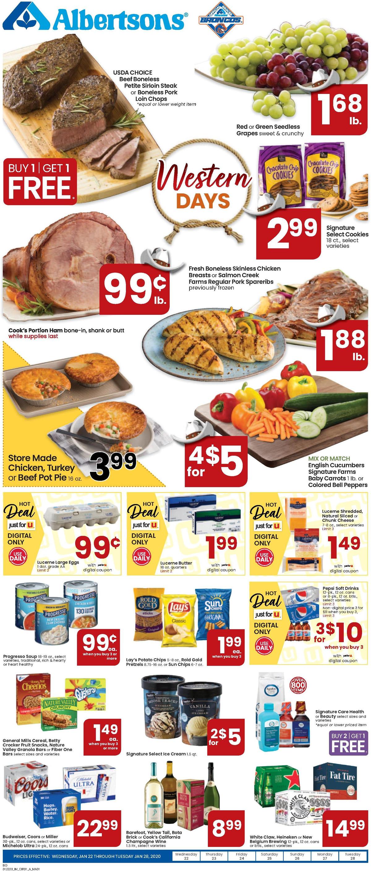 Albertsons Weekly Ad from January 22