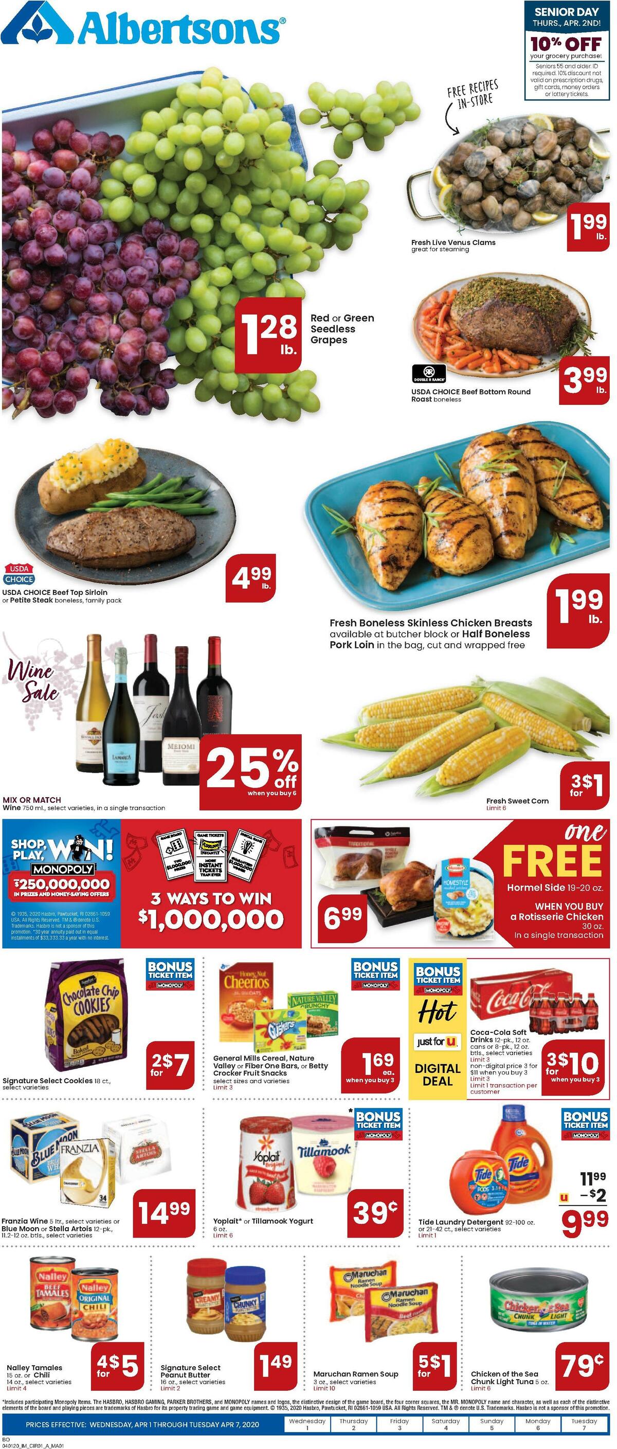 Albertsons Weekly Ad from April 1