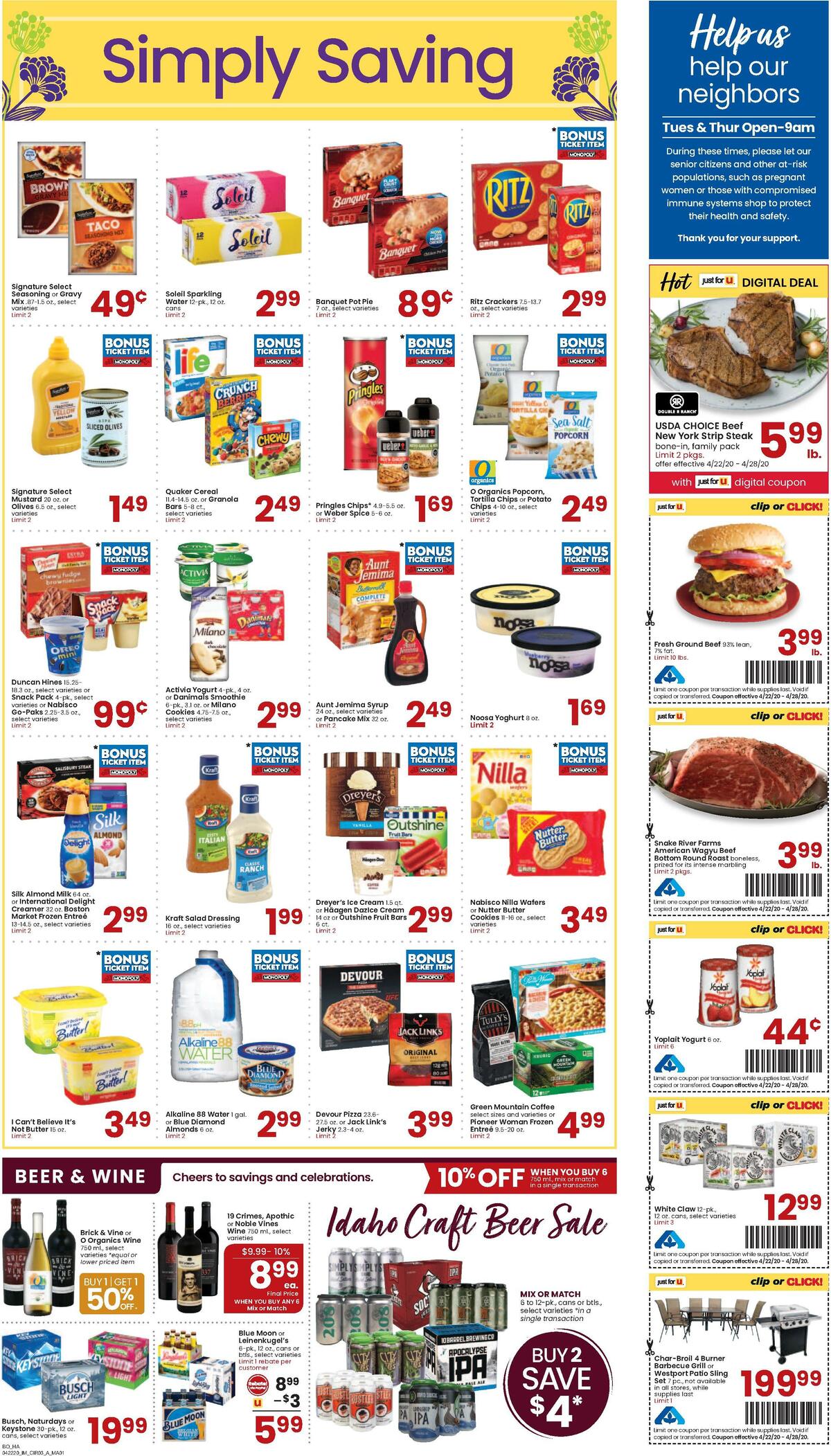 Albertsons Weekly Ad from April 22
