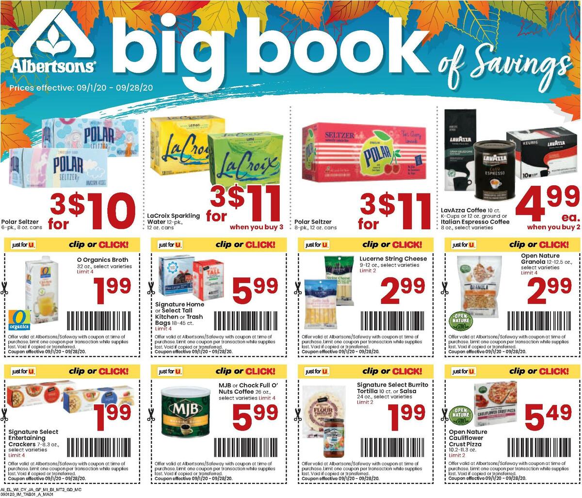 Albertsons Magazine Weekly Ad from September 1