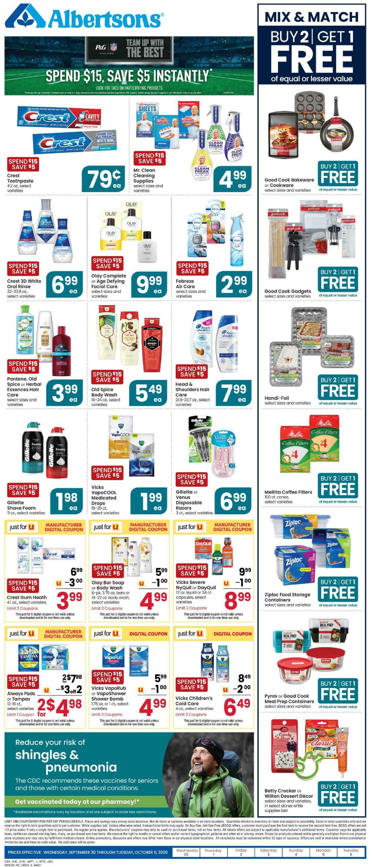 Albertsons Weekly Ad from September 30