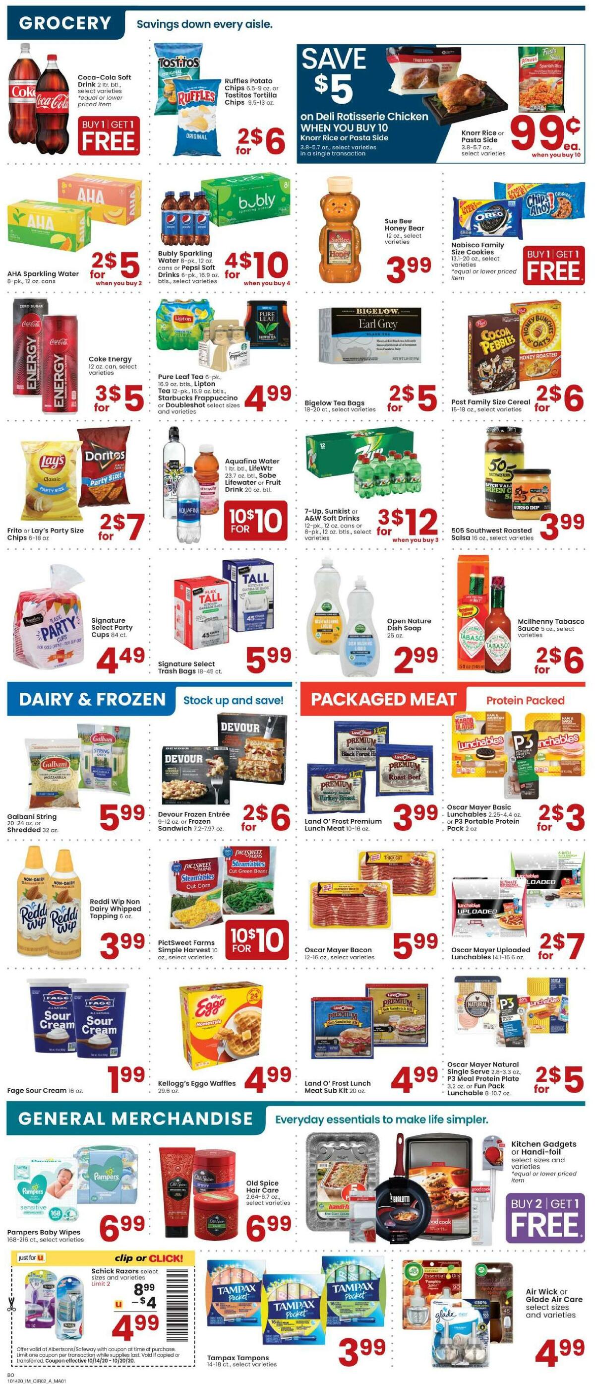 Albertsons Weekly Ad from October 14